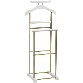 Idimex Herrendiener Medina 44 x 105 x 35 cm Weiß/Gold
