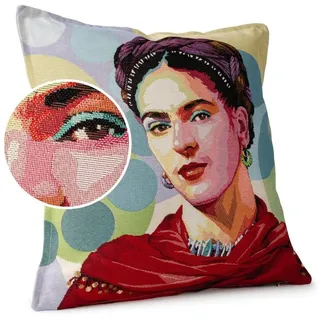 ANRO Kissenbezug Frida Kahlo 45 x 45 cm Bunt