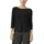 3/4 Arm-Pullover Schwarz 42