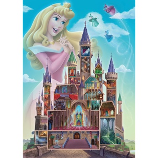 Ravensburger Puzzle 17338 - Aurora - 1000 Teile Disney Castle Collection Puzzle für Erwachsene und Kinder ab 14 Jahren