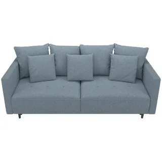 Mid.you Schlafsofa, Türkis, Textil, 223x96x95 cm, Armteil links, rechts, Wohnzimmer, Sofas & Couches, Schlafsofas, Schlafsofas mit Bettkasten