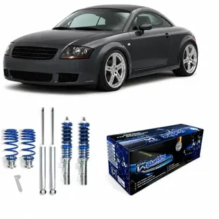 BlueLine Gewindefahrwerk passend für Audi TT 8N Coupé und Roadster 1.8, 1.8T Baujahr 09.1998 - 2006, auÃer Fahrzeuge mit Allradantrieb