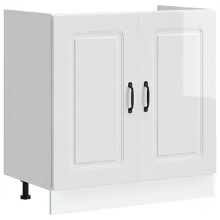vidaXL Unterschrank Spülenunterschrank Kalmar 80 x 46 x 81,5 cm Weiß