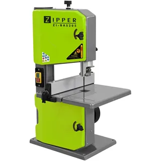 Zipper Holzbandsäge ZI-BAS205 250 W + Parallelanschlag + Absaugstutzen + Gehrungsanschlag