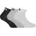 Kurzsocken Paar Schwarz/Grau/Weiß