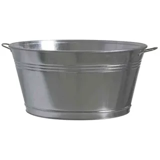 Siena Garden Zinkwanne Ø 51 x 25 cm silber