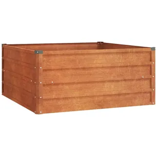 deluke Hochbeet Cortenstahl ISAK 100 x 45 x 100 cm Braun