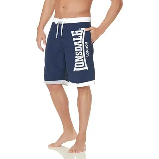Lonsdale Boardshorts CLENNELL Badeshorts, Innenhose aus Mesh blau XXXL
