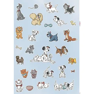 KOMAR Dekosticker Disney Cats & Dogs 50 x 70 cm