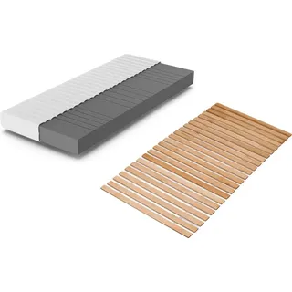 Matratzenset Betten-ABC KSP-500 - Das Original - 160x200 cm, Härtegrad H2 + Premium Rollrost