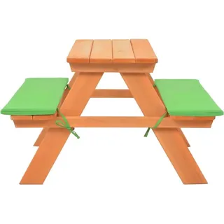 vidaXL Kinder-Picknicktisch mit Bänken 89×79×50 cm Massivholz Tanne