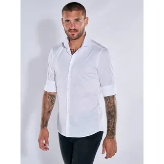 Emilio Adani Langarmhemd Slim Fit Weiß S