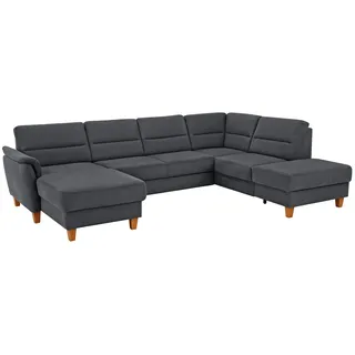 Home Affaire Wohnlandschaft Mikrofaser U-Form 308 cm Grau
