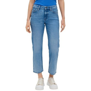 s.Oliver 5-Pocket-Jeans Karolin mit floralem Muster blau 36