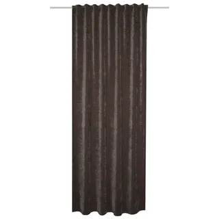 HOMEbasics WOLLY Thermovorhang Ösen 135 x 225 cm Grau 1 St