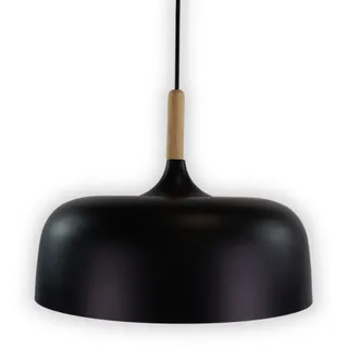 LUXULA LX700174 1-flg. Ø30 cm rund schwarz Metall