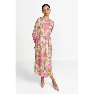 Rich & Royal Midikleid Mit Rundhalsausschnitt rosa 38