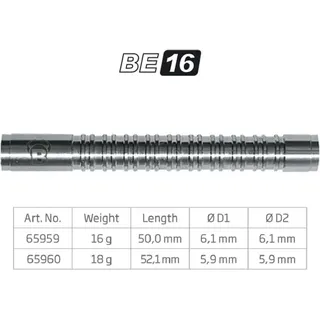BULL'S BE-16 Softdart Barrel 16g Silber