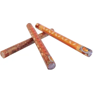Afrika-Deko Formkerze 3er Stabkerzen-Set afrikanische Kerzen Afrika Deko rot