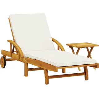 vidaXL Sonnenliege 114 x 68 x 24 cm Braun