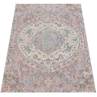 Teppich PACO HOME "Torres 271" Teppiche Gr. B/L: 240 cm x 330 cm, 8 mm, 1 St., pink Orientalische Muster Kurzflor, Orient-Optik, Vintage Design, In- und Outdoor geeignet