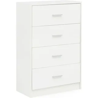 FineBuy Sideboard 60 x 90 x 30 cm Weiß Hochglanz