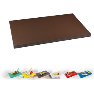 IstaTools Schneidbrett, Gastro Schneidebrett Kunststoff Küchenbrett Schneidebretter, in (XL oder XXL) (Braun, (XL) 30 x 50 x 2 cm)