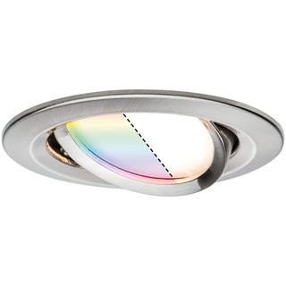 Paulmann SmartHome Zigbee LED Einbauleuchte Nova Plus Eisen gebürstet,