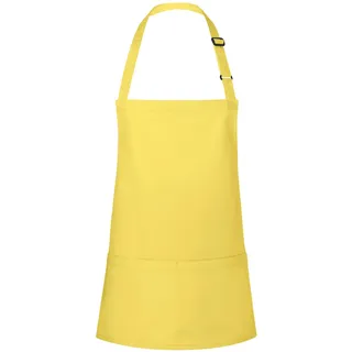 KARLOWSKY Kochschürze, Kurze Latzschürze Basic mit Schnalle und Tasche