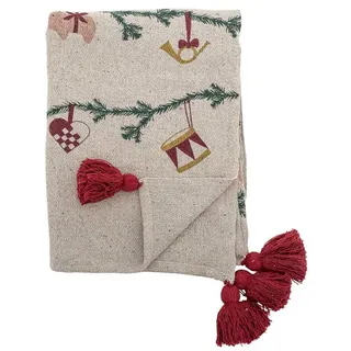 Bloomingville Yule Plaid 130 x 160 cm Rot