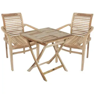 deluke LINNEA Set 3-tlg. Teakbraun