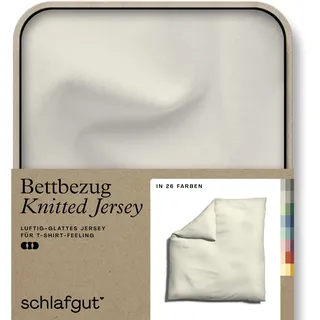 schlafgut Knitted Bio Gelb 240 x 220 cm