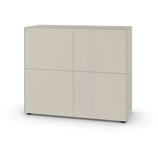 Piure Nex Pur Box Highboard Doppeltür 120 x 40 x 100 cm Silk