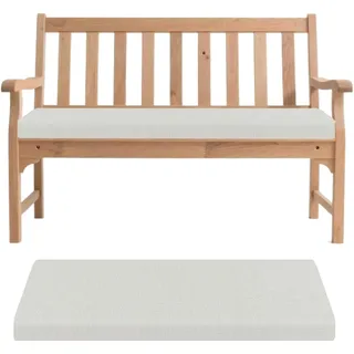 Generisch Bankauflage- Abnehmbarem Sitzkissen Banks, rutschfeste Gartenbank Auflage Waschbar Sitzauflage für Innen Outdoor Fensterbank Couch ban k Eckbank Auflagen,Weiß,120x35x5cm