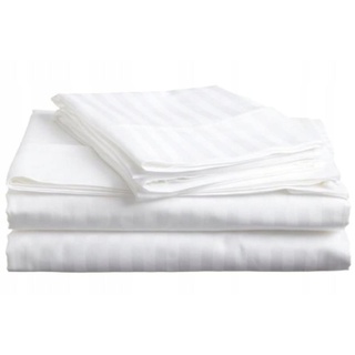 Bettlaken ohne Gummizug Betttuch Hotel Pension Reise |100%| Baumwolle (Baumwolle Damast Kochfest 95°C, 200x220 cm)