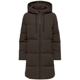 Jdy JDYBLAIR LONG HOOD PUFFER Steppmantel Braun 42
