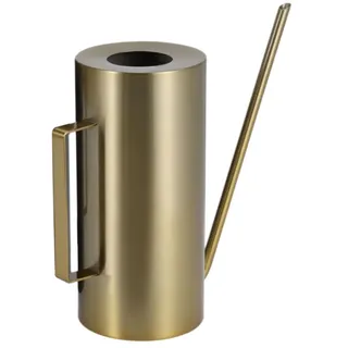 Pflanzengießkanne 1,5 l Edelstahl Indoor Gießkanne Modern Dekorativer Langer Ausgießer Blumenkrug Topfsprinkler für Tisch Bonsai, Topfpflanzen Gold Zimmerpflanzen