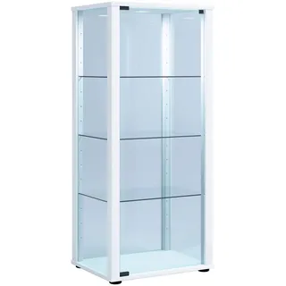 VCM Standvitrine Kavisa 50 x 38 x 115 cm Weiß