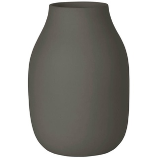 Blomus Dekovase Colora, Grau, Keramik, 20 cm, zum Stellen, Dekoration, Vasen