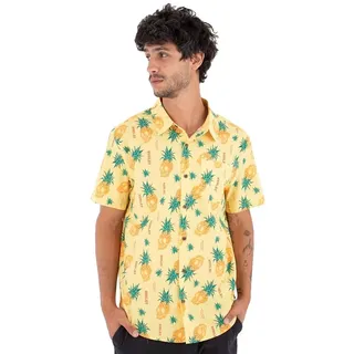 Hurley Kurzarmhemd Gelb M