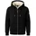 Kapuzenjacke mit Teddyfutter schwarz XL