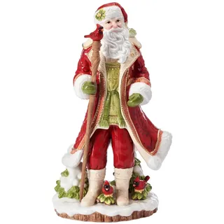 FITZ & FLOYD Figur Weihnachtsdekoration Weihnachtsmann 46cm Porzellan