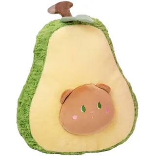 champracer Avocado Kissen 40 cm, Kuscheltier Avocado,Niedlichen Plüschtier Kuscheltier Dekokissen, Blaubeeren, Früchte, Plüsch Puppen,Kopfkissen Kissen Sitzkissen Zierkissen (40 cm,Avocado)