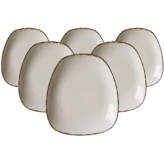 Ritzenhoff & Breker Beilagenteller 19 x 16,5 cm beige 6er Set