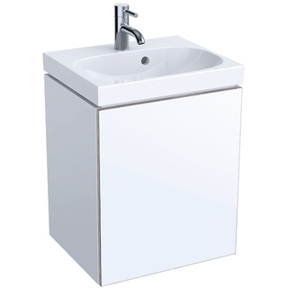 Keramag / Geberit Acanto Handwaschbecken-Unterschrank Türanschlag rechts / links 445 mm x 375 mm x 535 mm - Weiß Hochglanz - 500608012