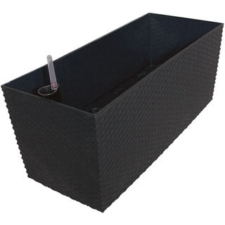 Kunststoff Blumenkasten Rato Case L 60 cm anthrazit mit Wasserspeicher