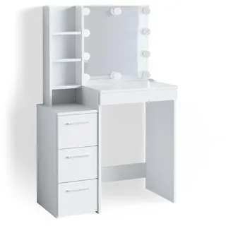 Vicco Schminktisch Meryl + LED-Beleuchtung Kommode
