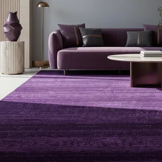 KADIMA DESIGN INN Kurzflorteppich 160 x 230 cm Violett