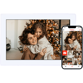 ROLLEI Smart Frame WiFi 100 mit App-Funktion Digitaler Bilderrahmen, 25,53 cm, 800 x 1280p, Weiß