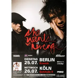 She Wants Revenge - This is Forever, Berlin & Köln 2006 » Konzertplakat/Premium Poster | Live Konzert Veranstaltung | DIN A1 «
